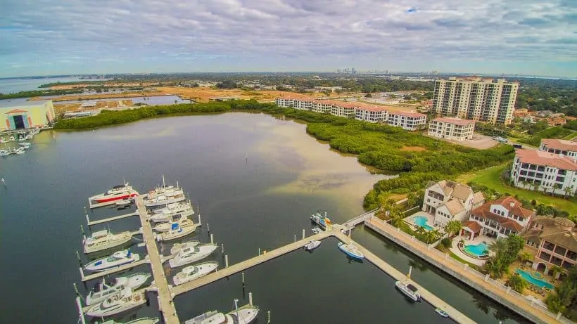 Westshore Yacht Club Aerial View