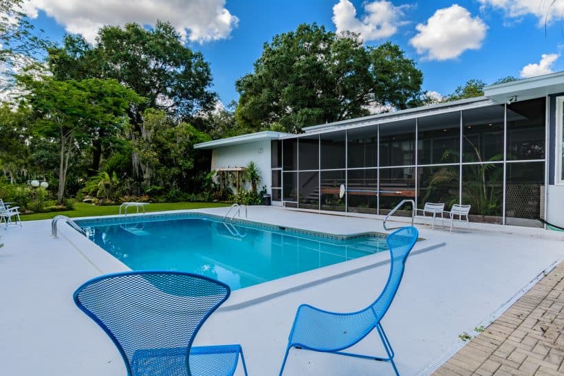 mid century style pool