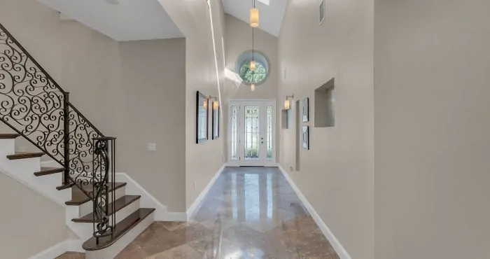 Grand Foyer with 18' Ceilings and Skylights